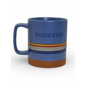 Pendleton Coffee Cup Blue Yosemite National Park Camp Woolen Mills Stoneware